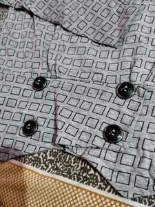 Patterned Grey Crop Top
