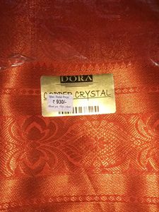 new copper silk saree with Blouse piece
