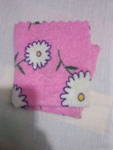 Pink Floral Baby Washcloth