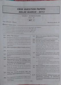 BUSINESS STUDIES CLASS 12TH