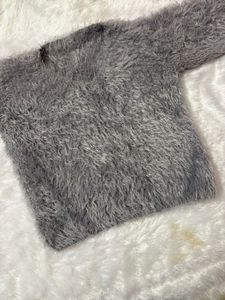 Gray Fuzzy Sweater