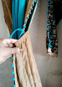 Designer Anarkali Gown With Shrug And Dupatta
