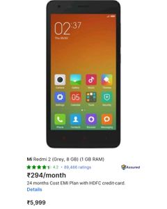 🔥Redmi 2 (4g Duel Sim)🔥