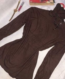 Brown Turtleneck Top Vintage fashion ✨
