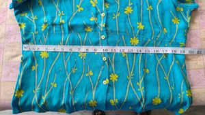 Vintage Floral Button-Down Top