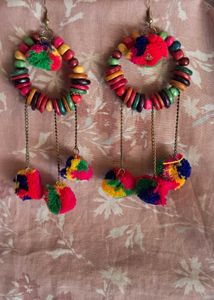 Pompom Earrings