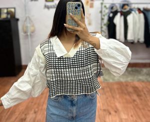 koren style top🤍🖤