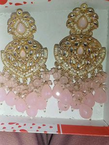 Pink Stone Earrings
