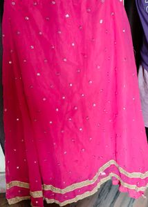pink lehgah choli with dupatta