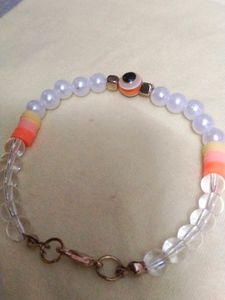 Orange Gradient Evil Eye Bracelet