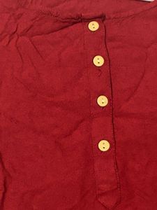 Maroon Long Sleeve Top