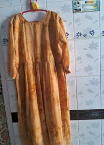 Mustard Color Georget Top Of 44 Size