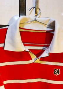 Striped Red Polo T-Shirt