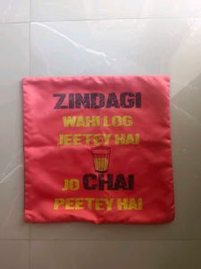 Unique &#39;Mujhe Jeene Do&#39; Pillow Cover