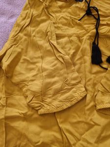 Mustard Yellow Casual Top