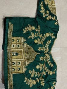 Taj Mahal zari work blouse