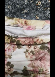 Floral Ruched Tube Dress