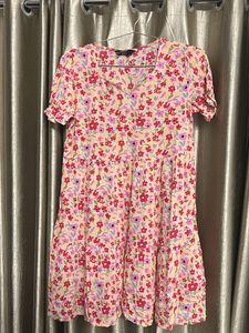 Floral Print Mini Dress