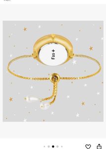 Gold Diamond Pearl Watch