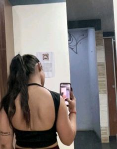 Sexy Black Backless Ribbed Top