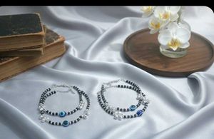 Evil Eye Anklets (Set of 2)