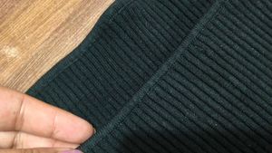 Ribbed Black Tube Top
