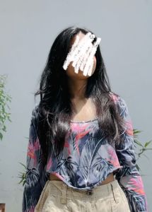 Floral Print Crop Top