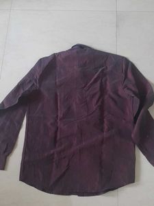 Burgundy Provogue Striped Shirt