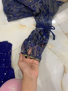 Blue Velvet Set📌offer In Profile