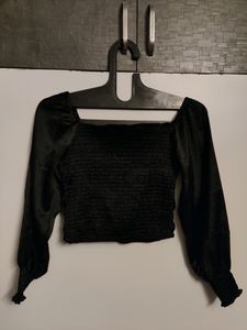 Black Party Wear Crop top For Girls/ Women