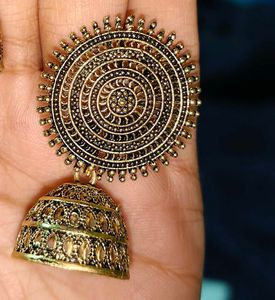 Jhumka Earrings golden