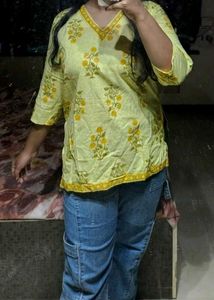 Floral Print Tunic Top