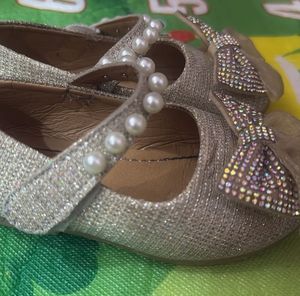 Sparkly Golden Baby Shoes