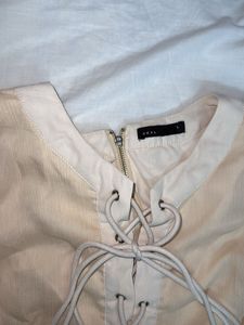 Sleeveless Beige Top