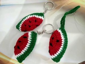 Crochet Watermelon Keychain 🍉🫧