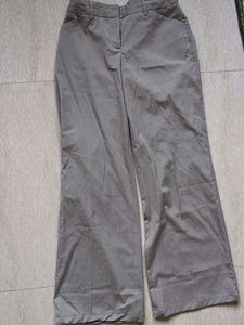 Gray Wide Leg Trousers
