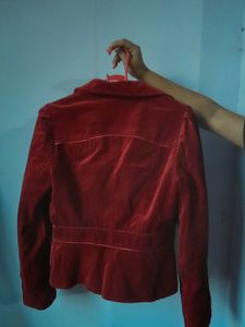 Red Velvet Blazer