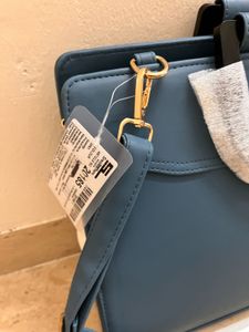 Hand Bag In Teal Color
