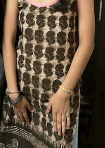 Brown Coloured Printed Kurti