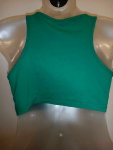 Size Small H&amp;M Green Sports Crop Top