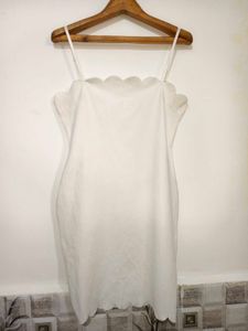 🎁Buy 2, Get 2 Free🎁White Scallop Dress