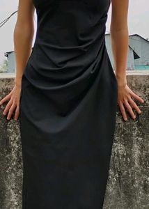 Colour Block Square Neck Maxi Dress🍒