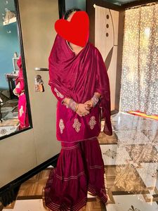 Stunning Libas Embroidered Sharara Set