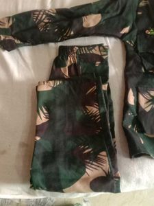 Child Army Dress Shirt Pant With Cap And Gun 34