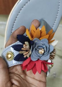 Floral Embellished  Sandals New