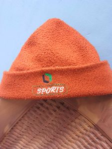 Vintage Orange Sports Beanie