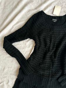 Bebe Black Knit Sweater