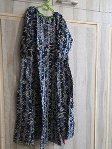 Elegant Blue Printed Kurta