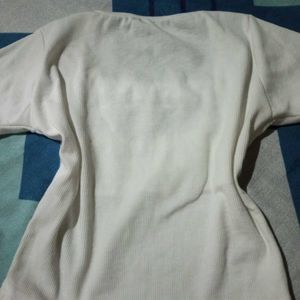 White Lace Trim Top