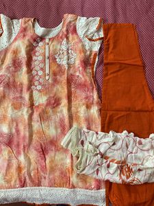 Kurta Pants Dupatta Set